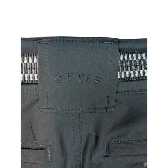 Mens Orvis Black 4 way Stretch 9" Inseam Cargo Short with Belt Sz 36 NWOT Dad - Picture 7 of 9